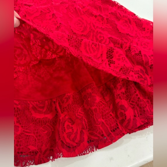 Speechless Red Lace Sleeveless Mini Dress - Picture 4 of 11